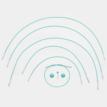 Lanko Purple k výměnným kruhovým jehlicím KnitPro