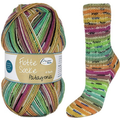 Příze Flotte Socke 4-fach Patagonia, col.1654, 100g