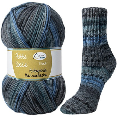 Příze Flotte Socke 6-fach Patagonia Männersache , col.7040, 150g