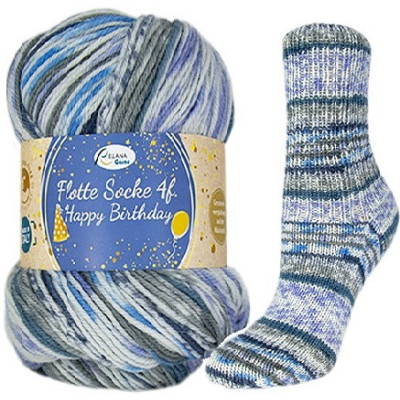 Příze Flotte Socke 4-fach Happy Birthday, col.1700, 100g