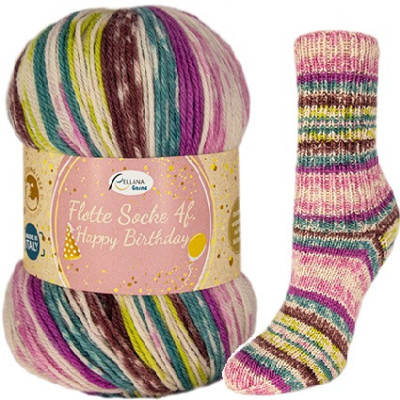 Příze Flotte Socke 4-fach Happy Birthday, col.1701, 100g