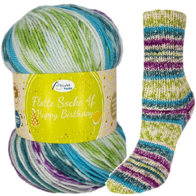 Příze Flotte Socke 4-fach Happy Birthday, col.1705, 100g