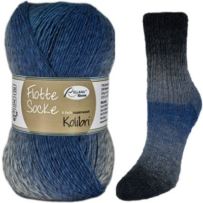 Příze Flotte Socke 4-fach Kolibri, col.6205, 100g
