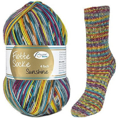 Příze Flotte Socke 4-fach Sunshine, col.1923, 100g