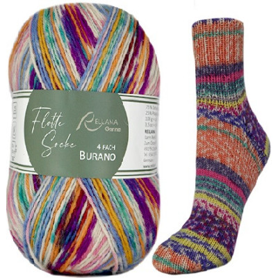 Příze Flotte Socke 4-fach Burano, col.1882, 100g