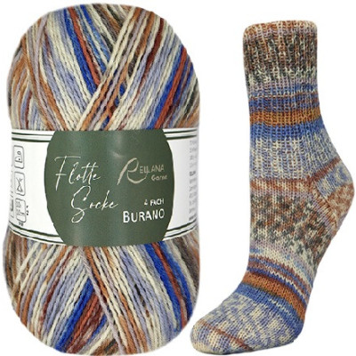Příze Flotte Socke 4-fach Burano, col.1884, 100g