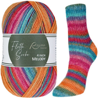 Příze Flotte Socke 4-fach Melody, col.3024, 100g