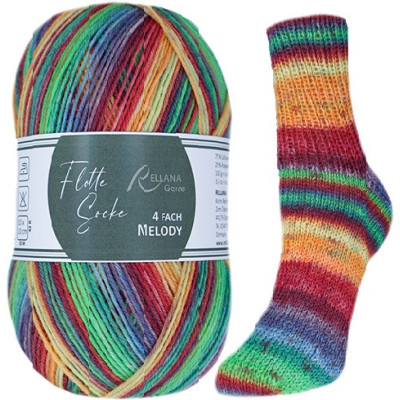 Příze Flotte Socke 4-fach Melody, col.3025, 100g