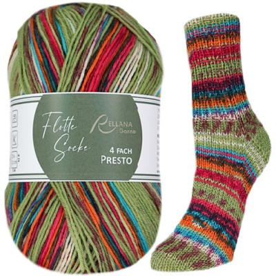 Příze Flotte Socke 4-fach Presto, col.3052, 100g