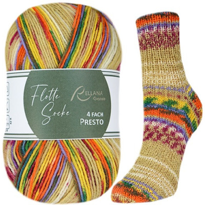 Příze Flotte Socke 4-fach Presto, col.3053, 100g