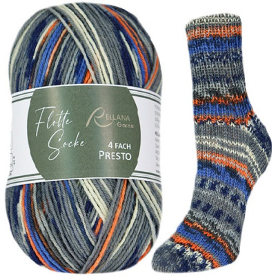 Příze Flotte Socke 4-fach Presto, col.3054, 100g