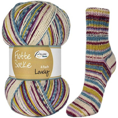 Příze Flotte Socke 4-fach Lovely, col.1740, 100g