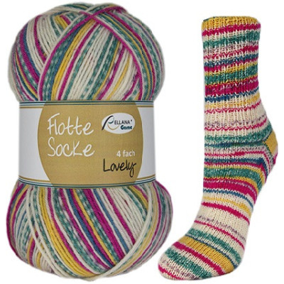 Příze Flotte Socke 4-fach Lovely, col.1742, 100g