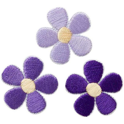 Nažehlovačka Fialové květy 2,6 x 2,6 cm Monoquick