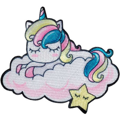 Nažehlovačka Jednorožec na obláčku 6,6 x 5,7 cm Monoquick