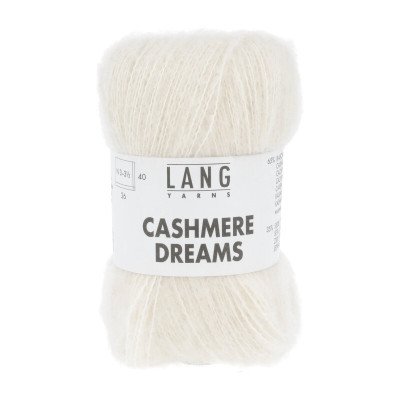 Příze Cashmere Dreams 0094 bílá off white LANG YARNS