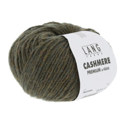 Příze Cashmere Premium 0498 khaki LANG YARNS