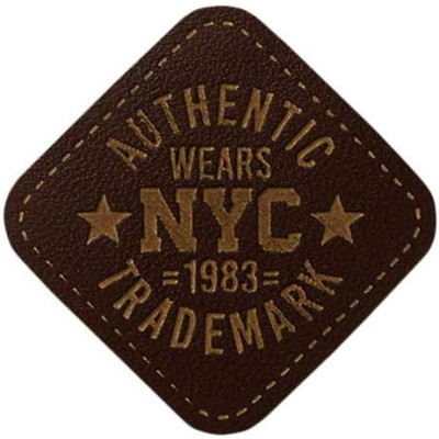 Nažehlovačka NYC v koženém vzhledu 3 x 3 cm Monoquick