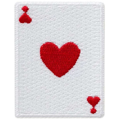 Nažehlovačka Srdcová karta 5,1 x 3,9 cm Monoquick