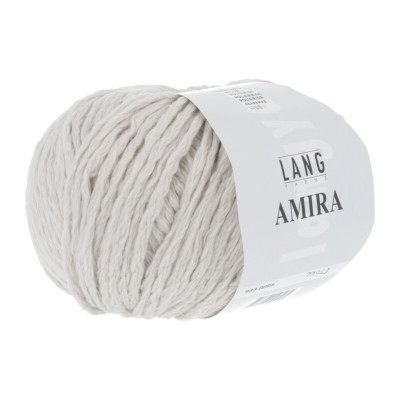 Objemná bavlněná pletací příze Amira LANG YARNS, 93% bavlna 7% polyami