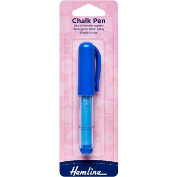 Křídové rádýlko v peru modré Hemline, VO balení 3 karty