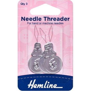 Navlékače jehel 3 ks Hemline, VO balení 5 karet