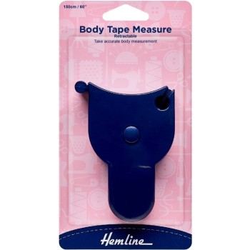 Svinovací metr na tělo Body Tape 150 cm Hemline, VO balení 3 karty