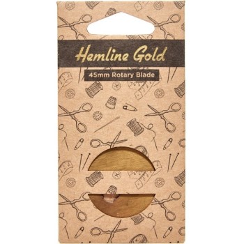 Náhradní řezací kolečko 45 mm zlaté Hemline Gold, VO balení 3 ks