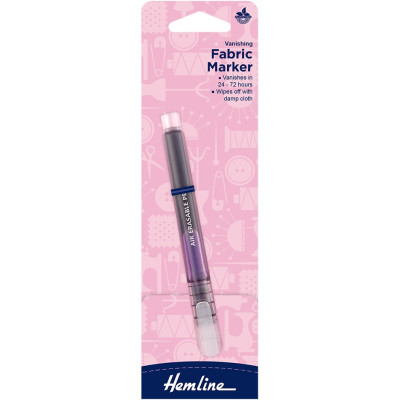 Mizící značkovač fialový Hemline, VO balení 5 karet