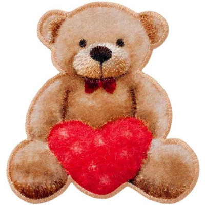 Nažehlovačka Medvídek se srdíčkem 5,4 x 5,1 cm Monoquick