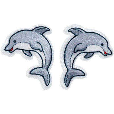 Nažehlovačka Skákající delfíni 4,1 x 3,4 cm Monoquick