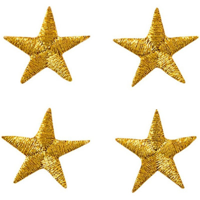 Nažehlovačka Zlaté hvězdičky 4 ks 1,7 cm Monoquick