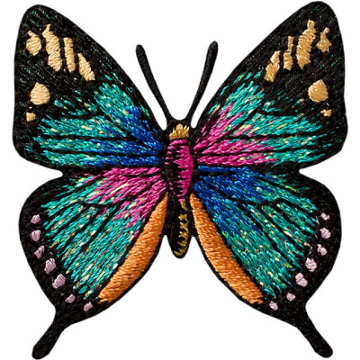 Nažehlovačka Motýl zelenomodrý 4,5 x 4,8 cm Monoquick