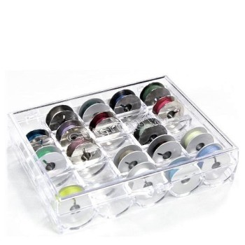 Plastový box na 25 spodních cívek Gütermann