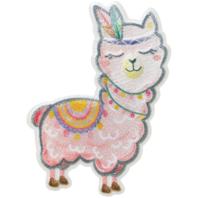 Nažehlovačka Růžová lama 4 x 5,8 cm Monoquick