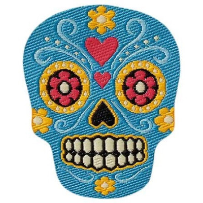Nažehlovačka Lebka Los Muertos 3,6 x 3 cm Monoquick