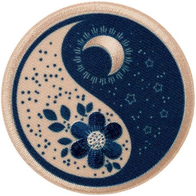 Nažehlovačka Měsíc a květina 6,1 x 6,1 cm Monoquick