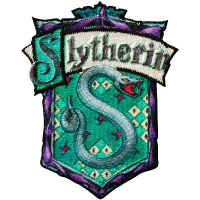 Nažehlovačka Harry Potter© Zmijozel kolejní znak 6,2 x 8,1 cm Monoquic