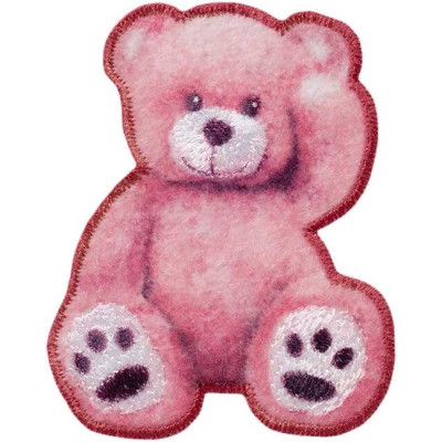 Nažehlovačka Růžový medvídek 5,5 x 4,5 cm Monoquick