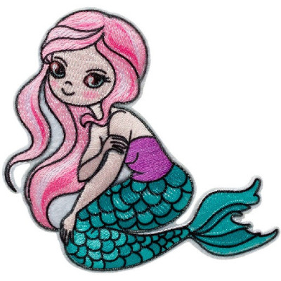 Artikl 14307 Nažehlovačka Mořská panna 6,8 x 7,3 cm Monoquick, VO bale