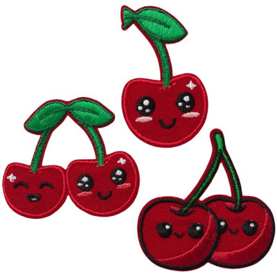 Artikl 16242 Nažehlovačka Třešinky 5 x 4,8 cm Monoquick, VO balení 3 k