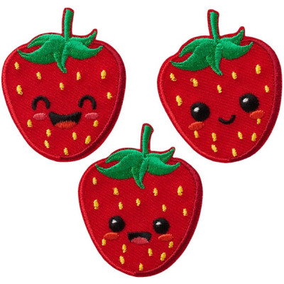 Artikl 16243 Nažehlovačka Jahůdky 5 x 4,1 cm Monoquick, VO balení 3 ks