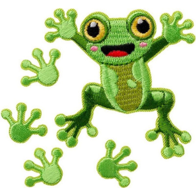 Artikl 18161 Nažehlovačka Žabák 6,5 x 6,3 cm Monoquick, VO balení 3 ks