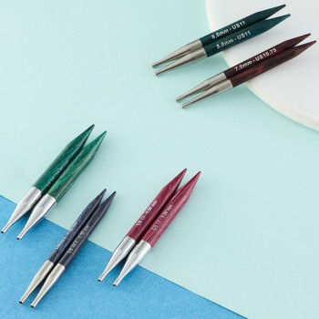 KnitPro Dreamz dřevěné kruhové jehlice šroubovací (výměnné), VO balení