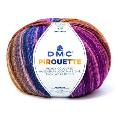 Artikl 8131 DMC Pirouette 200g, vícebarevná příze na pletení a háčková