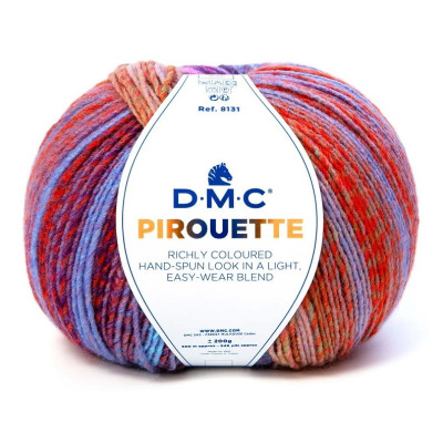 Artikl 8131 DMC Pirouette 200g, vícebarevná příze na pletení a háčková