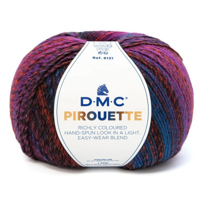 Artikl 8131 DMC Pirouette 200g, vícebarevná příze na pletení a háčková