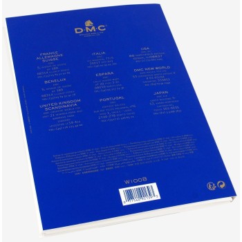 Artikl W100B barevnice se vzorky bavlnek DMC (500 barev) včetně 35 nov