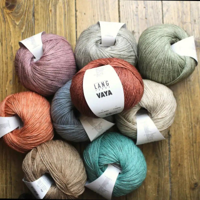 LANG YARNS artikl 1135 vzdušná pletací příze Vaya s bavlnou, merino vl