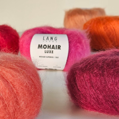 LANG YARNS artikl 698 pletací příze z mohéru a hedvábí Mohair Luxe 25g